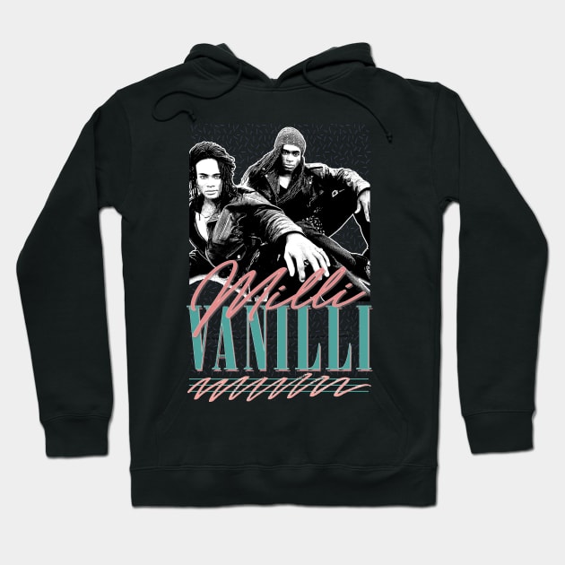 Milli Vanilli \/\/\ Retro Style Aesthetic Design Hoodie by DankFutura